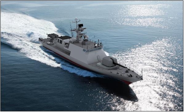 An image of a Gumdoksuri-class high-speed patrol boat in a photo provided by the Defense Acquisition Program Administration.