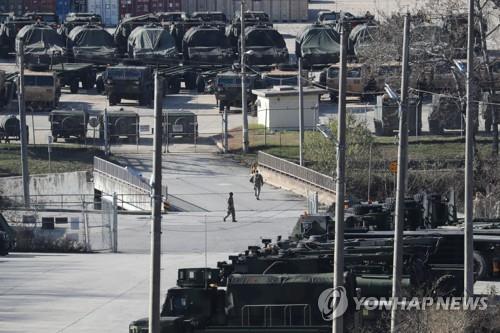 This photo taken on Nov. 20, 2019, shows U.S. Forces Korea's Camp Casey located in Dongducheon, Gyeonggi Province. (Yonhap)