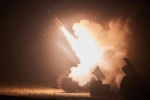South Korea and the United States hold joint missile firing drills at an unspecified location on June 6, 2022, in this photo released by the Joint Chiefs of Staff. (PHOTO NOT FOR SALE) (Yonhap)