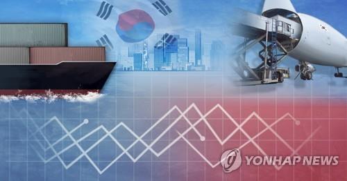 韓国の輸出は減少が続いている（コラージュ）＝（聯合ニュース）