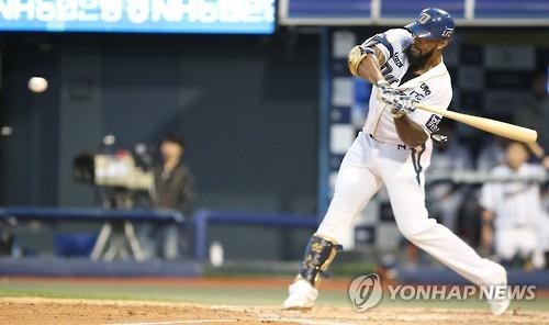 <프로야구> 테임즈, 우즈 넘었다…역대 최소경기 100홈런(종합) - 2