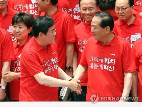 與 "반성·혁신" 외치며 '계파청산 선언문' 채택(종합2보) - 5