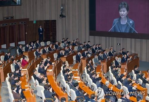 野 "朴대통령, 개원연설에 국회존중 메시지 담아야" - 2