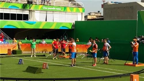 -올림픽-<양궁> 한국, 네덜란드와 남자단체 8강 - 2