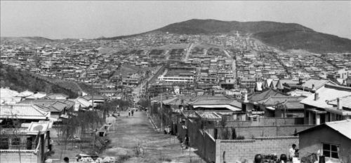 '광주대단지'로 조성된 1970년 성남시 모습