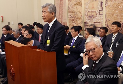 교문위 국감에 출석한 백남기 농민의 주치의인 백선하 교수