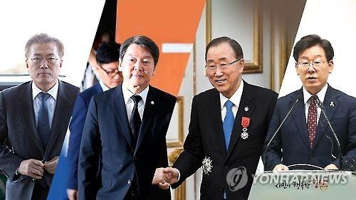 "문재인·반기문 오차범위내 각축…이재명 급등세 마감" - 1