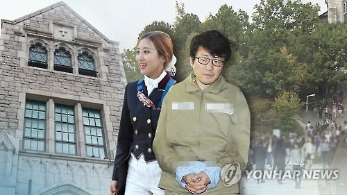 정유라씨(왼쪽)와 류철균 교수(오른쪽)