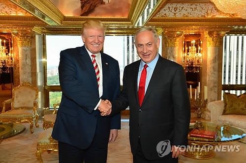 트럼프 미국 대통령(왼쪽)과 네타냐후 이스라엘 총리