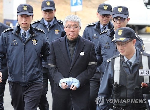 증인 출석하는 김종덕 전 장관