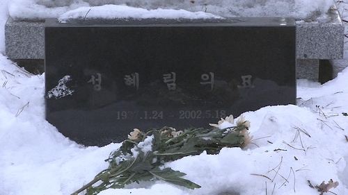 (모스크바=연합뉴스) 유철종 특파원 = 모스크바 외곽 공동묘지에 있는 성혜림의 묘.