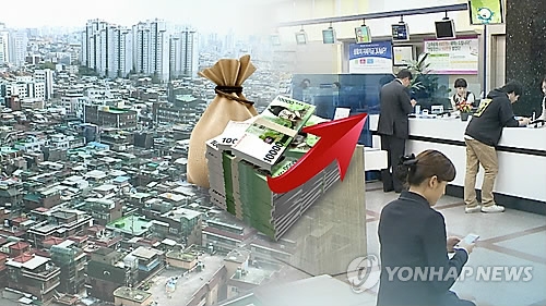 가계빚 한계가구 182만…30대·고령층·수도권 가구 취약[연합뉴스 자료사진]