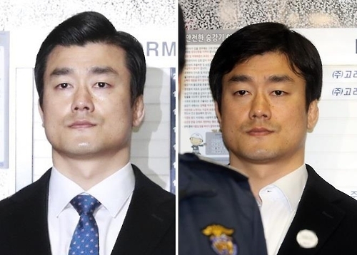 체포 전후, 달라진 헤어스타일