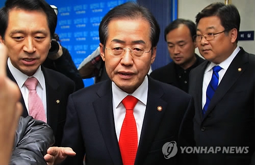 당 대표직 사퇴한 홍준표 후보