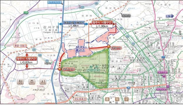 제2순환로(빨간색 표시 구간)