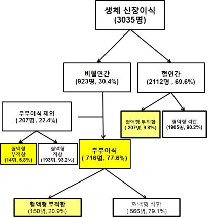 부부 신장이식 비율