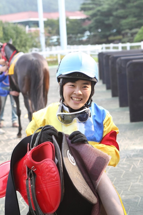 김혜선 기수 모습