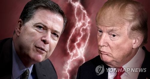 트럼프 대통령(우)과 코미 전 FBI 국장