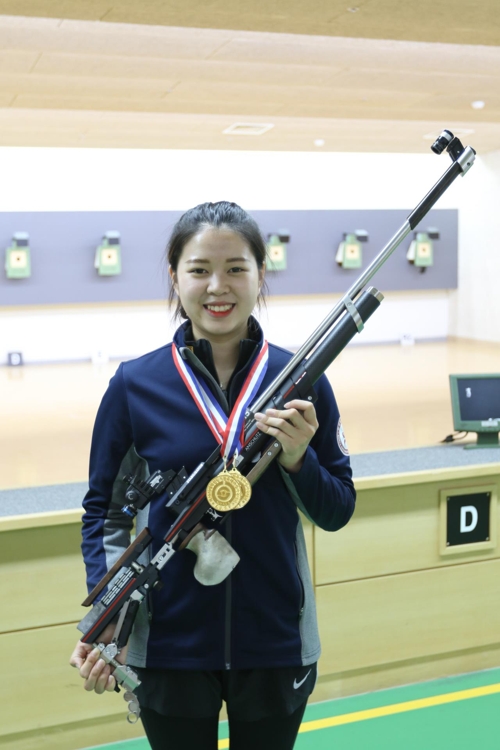 여자 10m 공기소총 한국신기록 세운 박선민