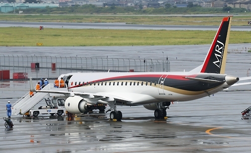 긴급회항한 MRJ