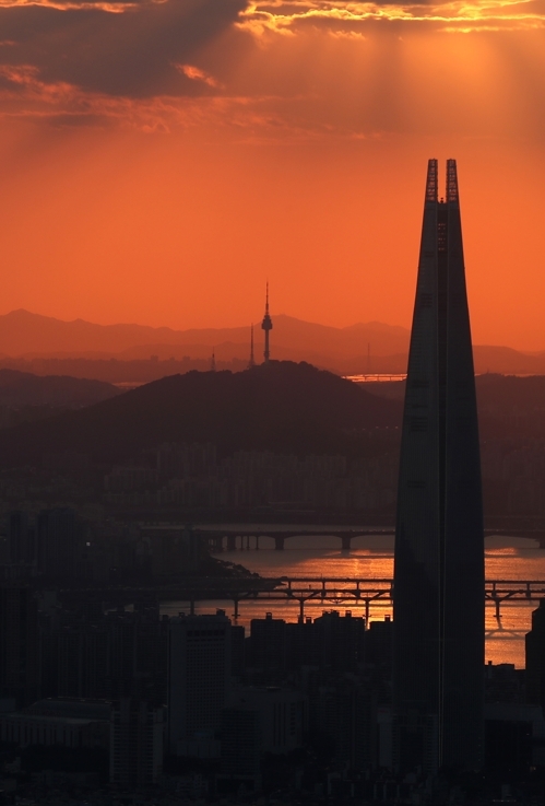 남한산성에서 바라본 서울