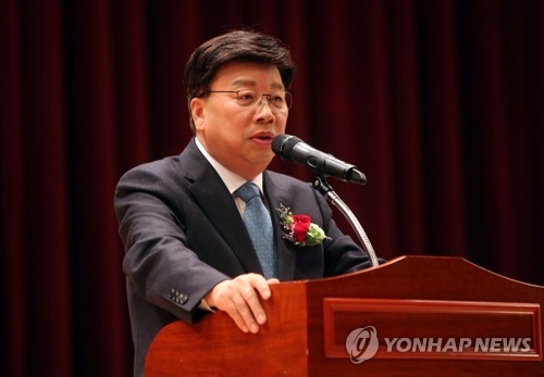 이임사 하는 권선택 전 대전시장