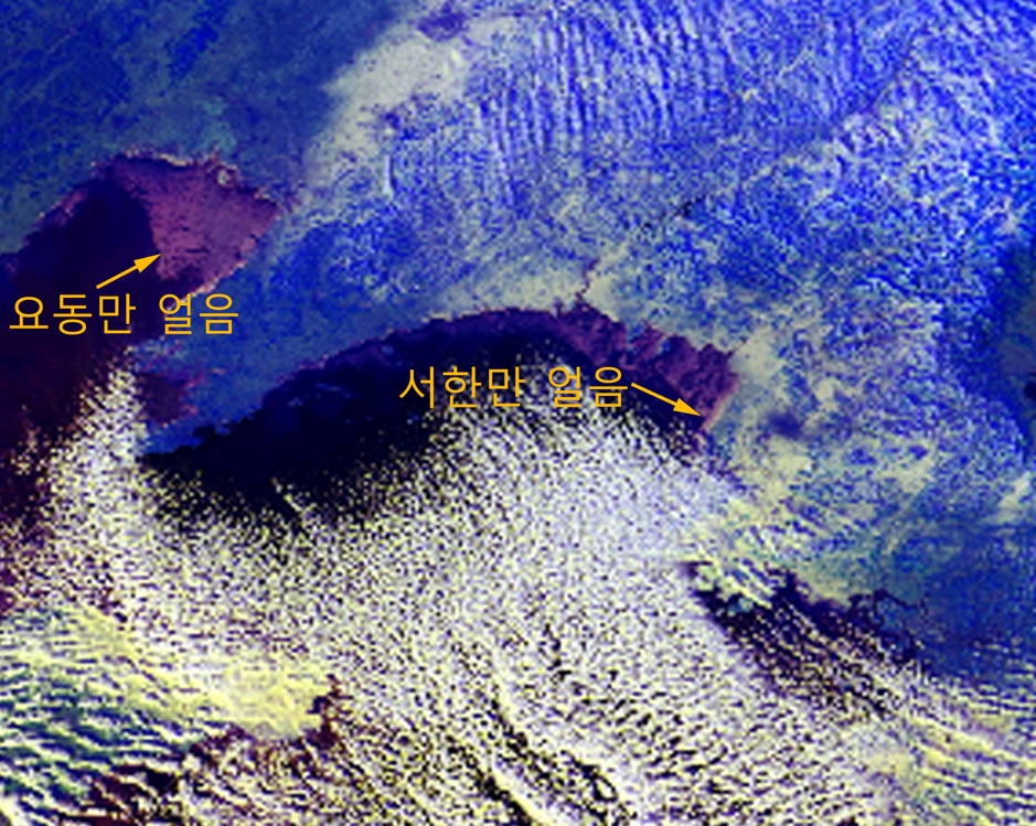 11일 오후 4시 촬영한 NOAA 위성사진 [고려대기환경연구소 제공]