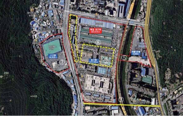 대구농수산물도매시장 확장·재건축 위치도