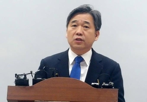 공천일정 설명하는 이후삼 충북도당 공천관리위원장