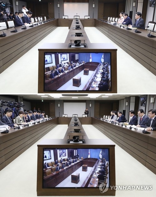 총리 한마디에 달라진 회의 모습