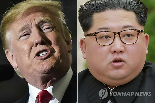 도널드 트럼프 미국 대통령과 김정은 북한 국무위원장