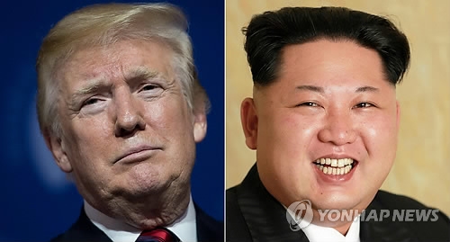 트럼프 대통령(왼쪽)과 김정은 북한 국무위원장