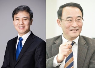 왼쪽부터 김승수, 이현웅 후보