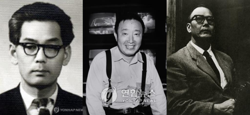 왼쪽부터 김환기·백남준·박수근(박수근 사진은 김달진미술자료박물관 제공)