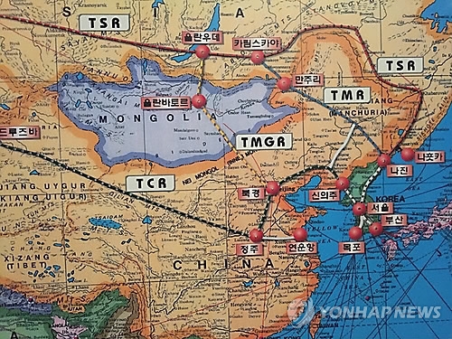 의왕 철도박물관에 있는 철도 노선 지도