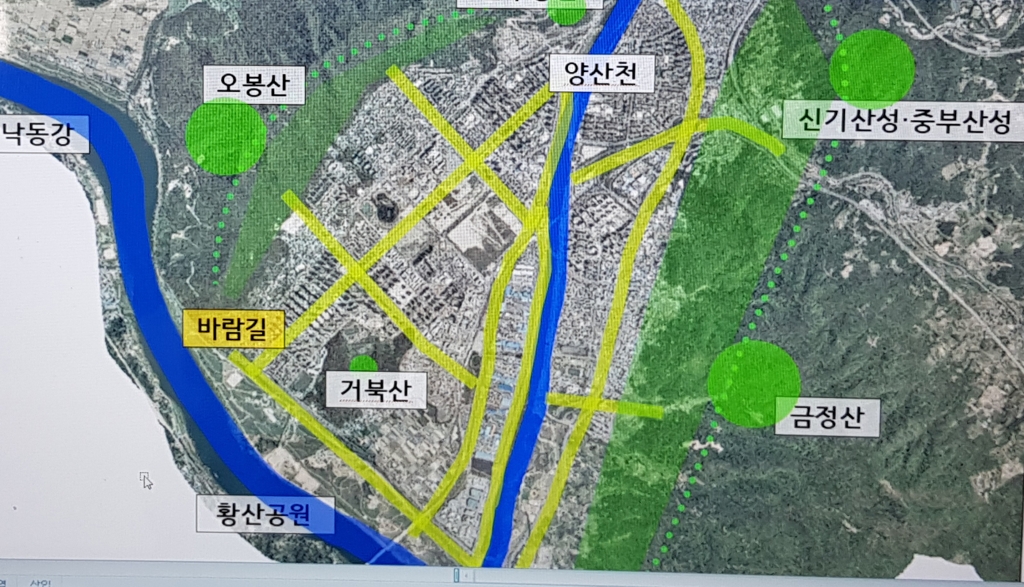 양산 '도시 바람길 숲' 기본구상안