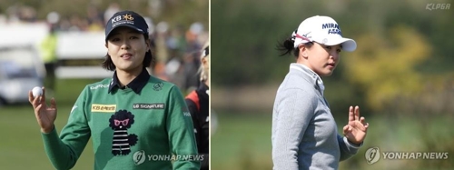 LPGA투어 시즌 개막전 우승 사냥에 나서는 전인지(왼쪽)와 김세영.