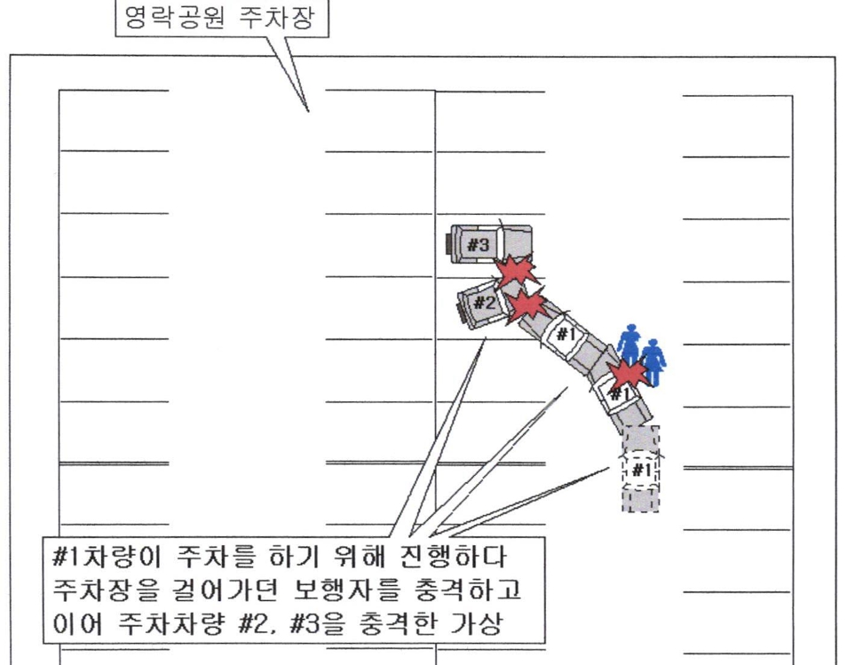 영락공원 교통사고 현장 약도