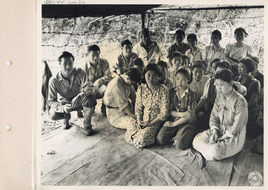 버마(현 미얀마) 미치나의 위안부 사진(1944년 8월 14일 촬영)