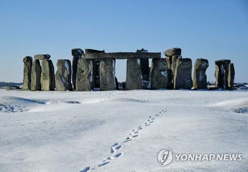 영국 남서부 스톤헨지 모습