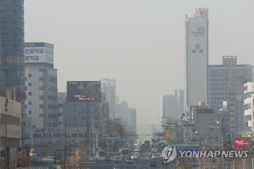 '나쁨' 수준의 하늘