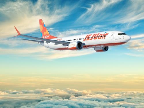 제주항공의 B737-맥스 항공기 조감도