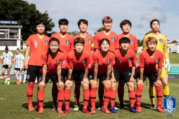 여자축구대표팀 호주 4개국 대회 때 베스트 11