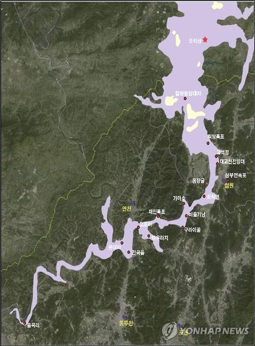 한탄강 국가지질공원 위치도