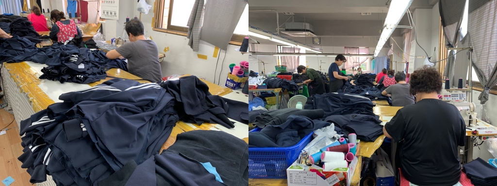 서울·경기 지역에 체육복을 납품하는 양모씨의 공장 전경