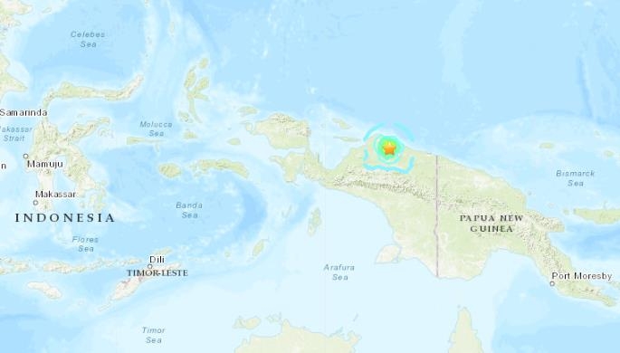 인도네시아 웨스트 파푸아 규모 6.3 강진