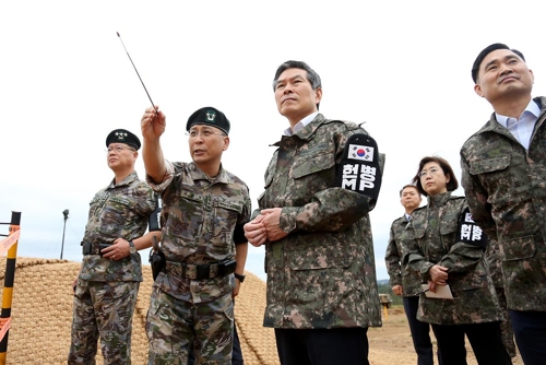 정경두 국방부 장관, 최전방부대 현장점검
