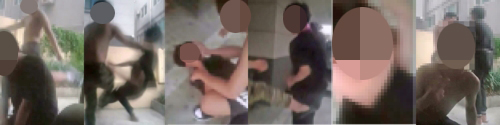 대전 중학생 폭행 장면