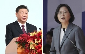 시진핑 중국 국가주석과 차이잉원 대만 총통(신화·EPA 합성)