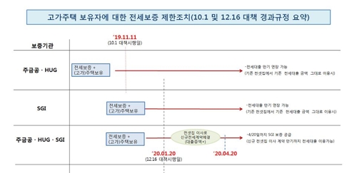 20일부터 9억원 넘는 주택보유자 전세대출 전면금지 - 3